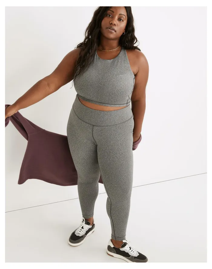 Women Plus Curvy MWL Form High Rise 28034 Leggings In Heathered Charcoal Hthr Charcoal Madewell Activewear Women Plus Curvy MWL Form High Rise 28034 Leggings In Heathered Charcoal Hthr Charcoal Madewell Activewear