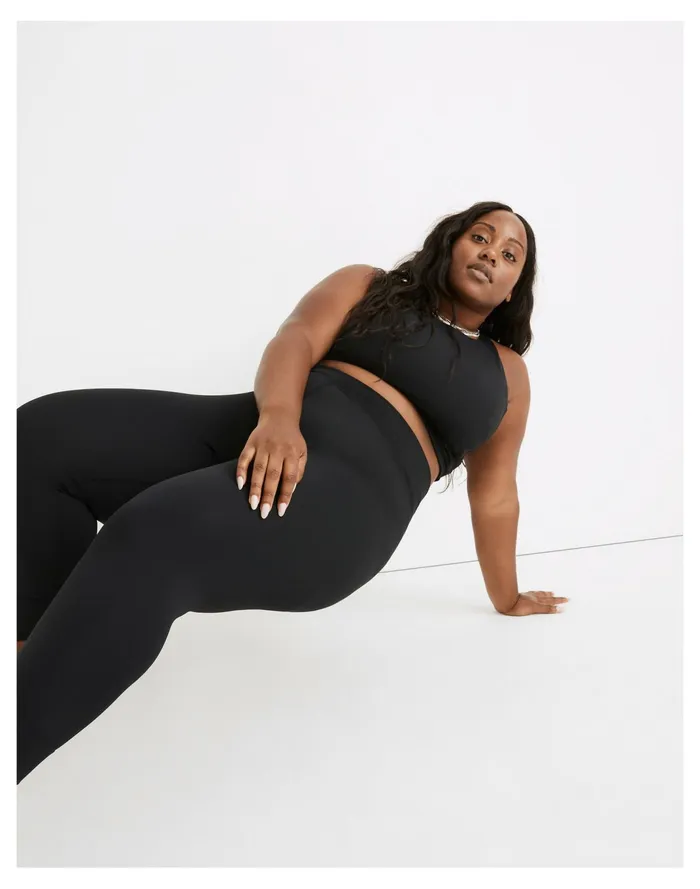 Women Plus MWL Form High Rise 23034 Leggings True Black Madewell MWL Athleisure Women Plus MWL Form High Rise 23034 Leggings True Black Madewell MWL Athleisure