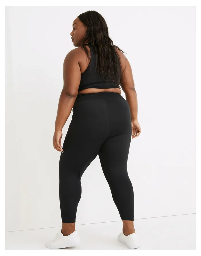 Women Plus MWL Form High Rise 23034 Leggings True Black Madewell MWL Athleisure Women Plus MWL Form High Rise 23034 Leggings True Black Madewell MWL Athleisure