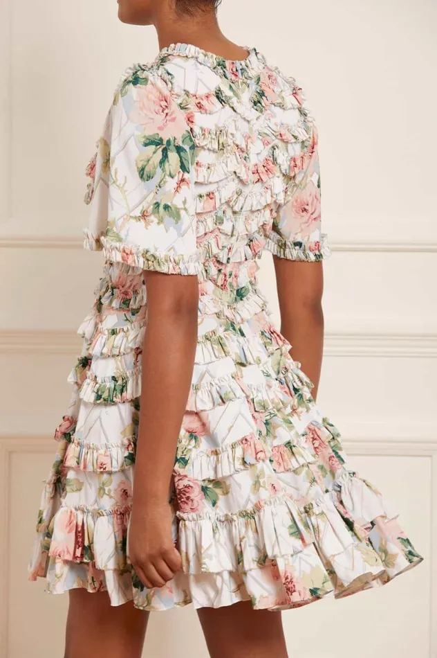 Women Printed Dresses Needle and Thread Harlequin Rose Crepe Mini Dress Multi Women Printed Dresses Needle and Thread Harlequin Rose Crepe Mini Dress Multi