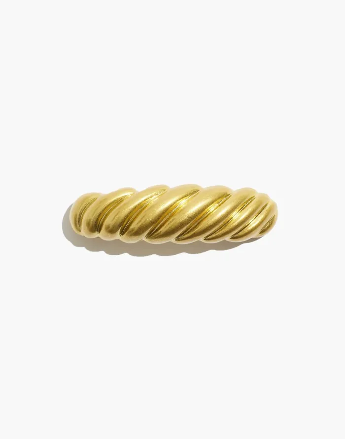 Women Puffed Barrette Vintage Gold Madewell Hair Accessories