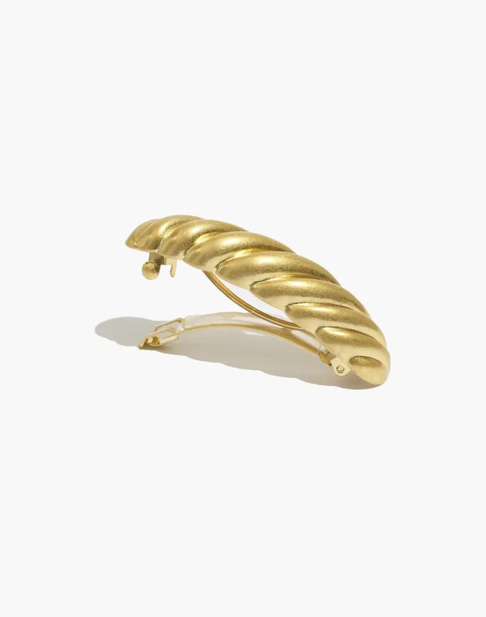 Women Puffed Barrette Vintage Gold Madewell Hair Accessories Women Puffed Barrette Vintage Gold Madewell Hair Accessories