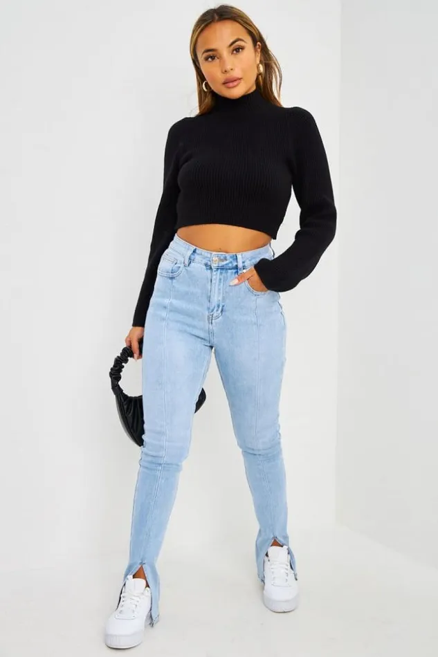 Women Pull Court En Mailles Noir Black Brentiny Paris Sweaters and Sweatshirts Women Pull Court En Mailles Noir Black Brentiny Paris Sweaters and Sweatshirts
