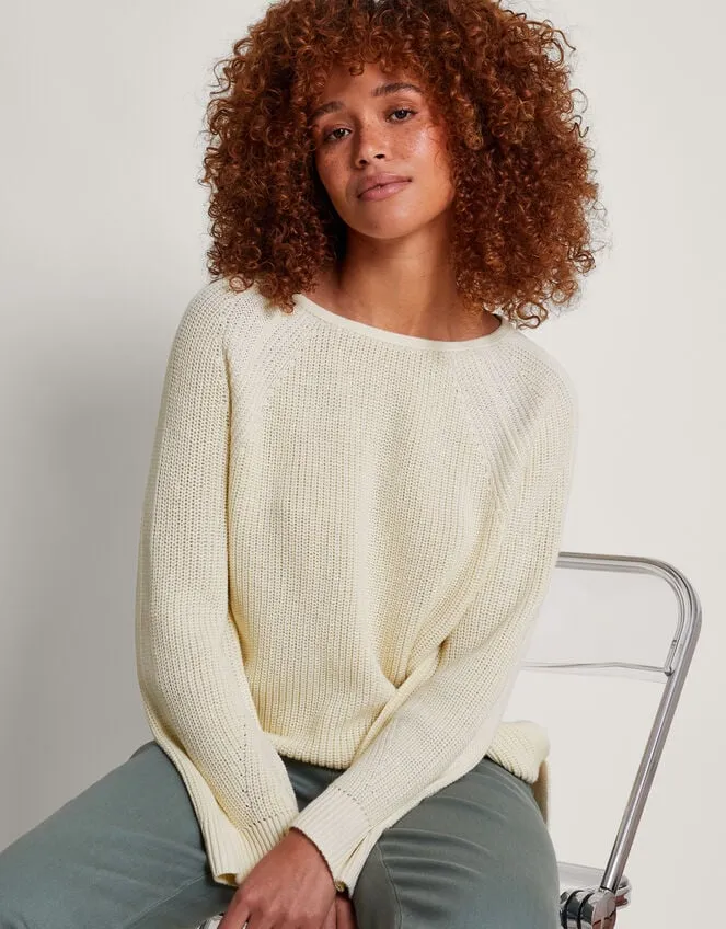 Women Rae Rib Jumper Ivory Monsoon Knitwear