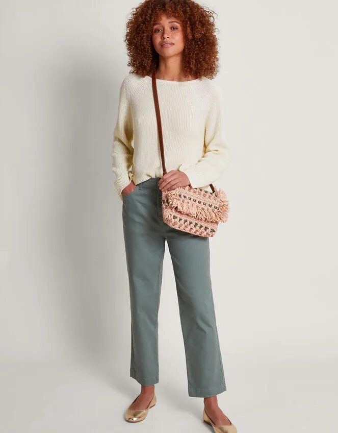 Women Rae Rib Jumper Ivory Monsoon Knitwear