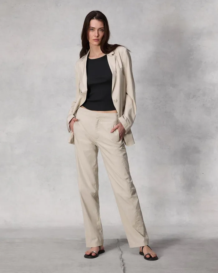 Women Rag and Bone Blazers and Vests Odessa Cotton Poplin Blazer Beige Women Rag and Bone Blazers and Vests Odessa Cotton Poplin Blazer Beige