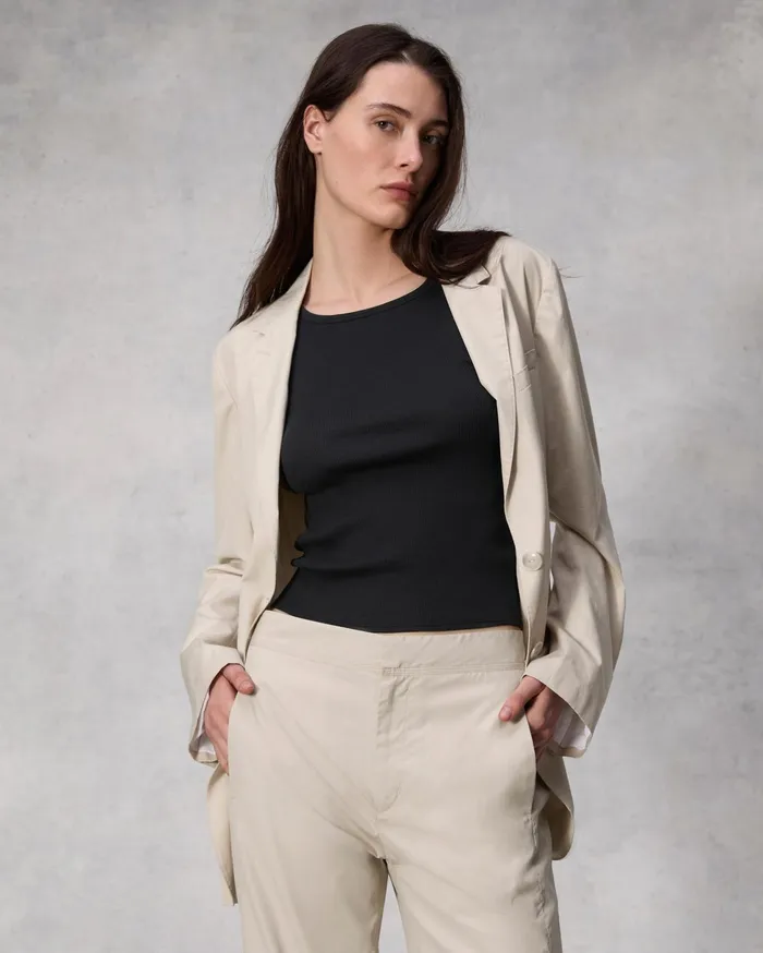 Women Rag and Bone Blazers and Vests Odessa Cotton Poplin Blazer Beige Women Rag and Bone Blazers and Vests Odessa Cotton Poplin Blazer Beige