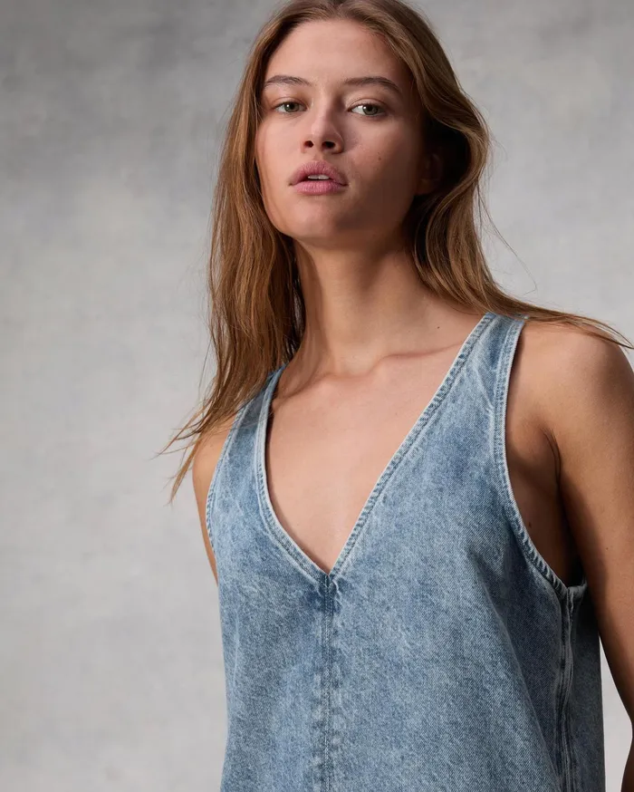 Women Rag and Bone Dresses and Skirts Naia Denim Dress Mari Women Rag and Bone Dresses and Skirts Naia Denim Dress Mari