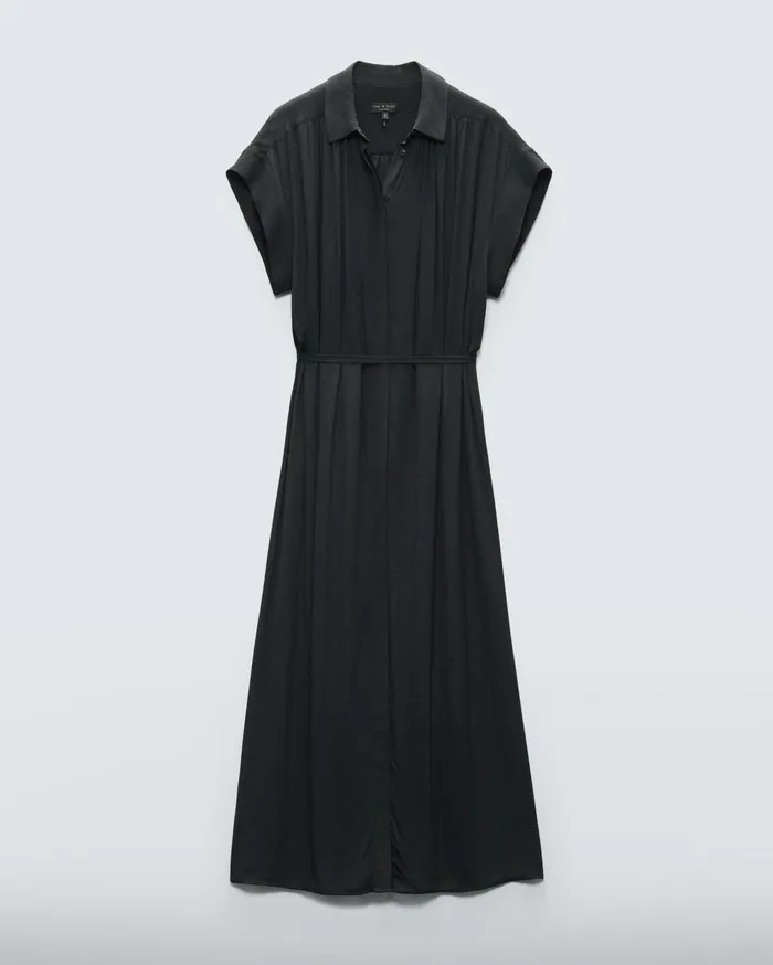 Women Rag and Bone Dresses and Skirts Robin Viscose Shirt Dress Black Women Rag and Bone Dresses and Skirts Robin Viscose Shirt Dress Black