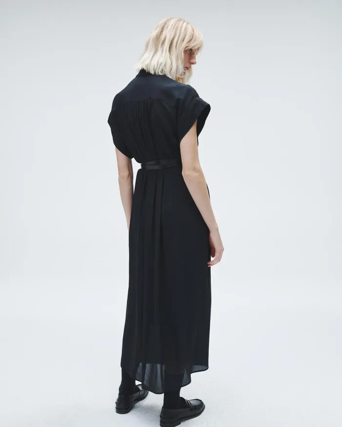 Women Rag and Bone Dresses and Skirts Robin Viscose Shirt Dress Black Women Rag and Bone Dresses and Skirts Robin Viscose Shirt Dress Black