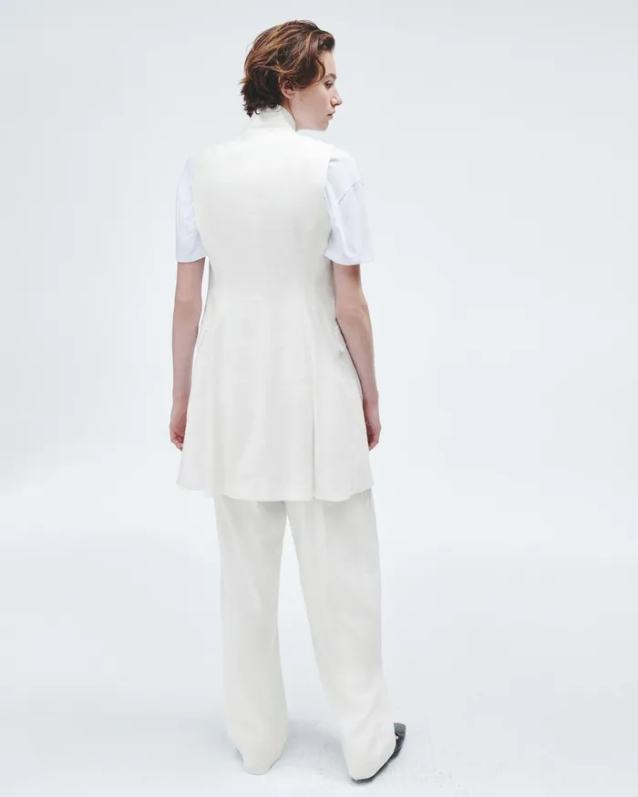 Women Rag and Bone Dresses and Skirts Slade Linen Vest Dress White