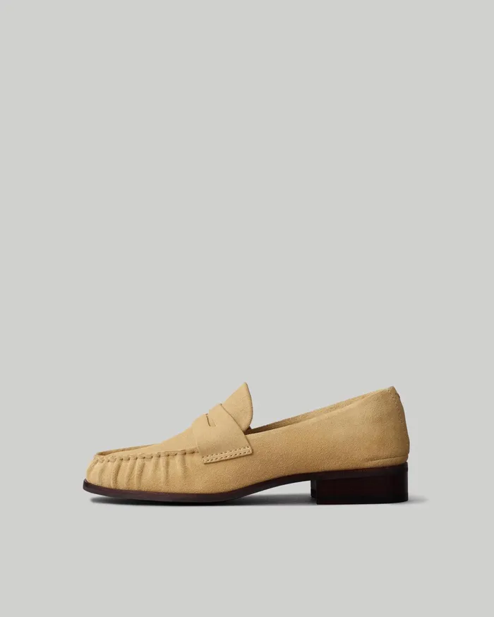 Women Rag and Bone Flats Sid Loafer Dune Suede