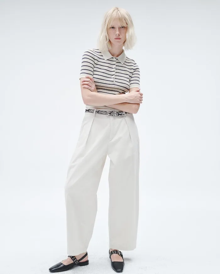 Women Rag and Bone Pants Donovan Cropped Cotton Pant Turtledove