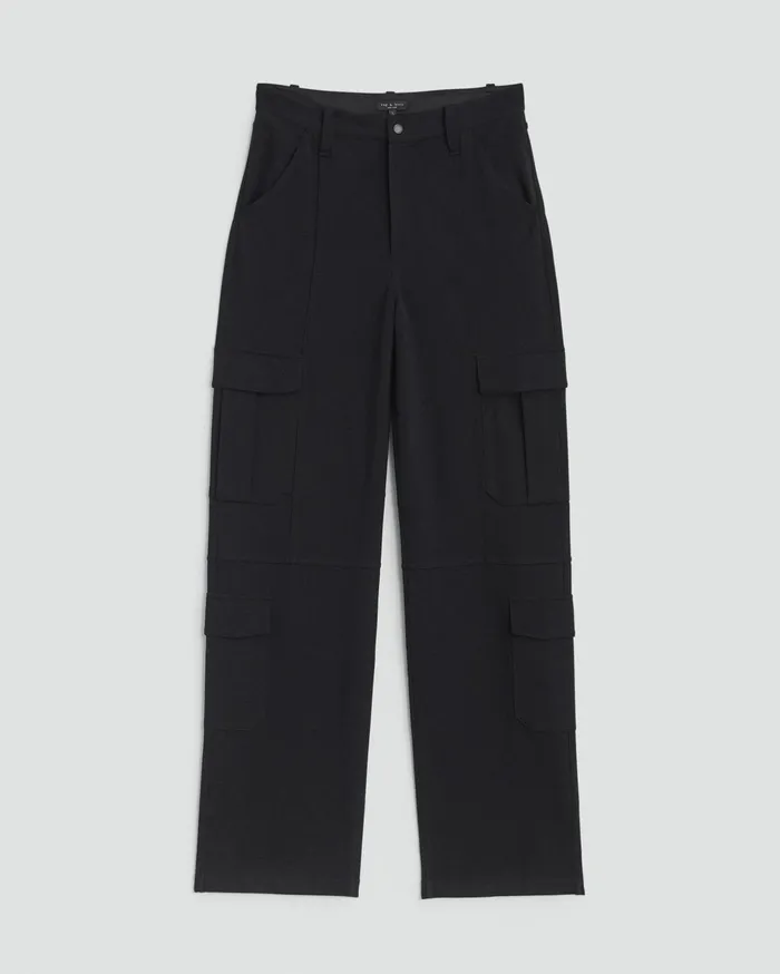 Women Rag and Bone Pants Irina Ponte Cargo Pant Black Women Rag and Bone Pants Irina Ponte Cargo Pant Black