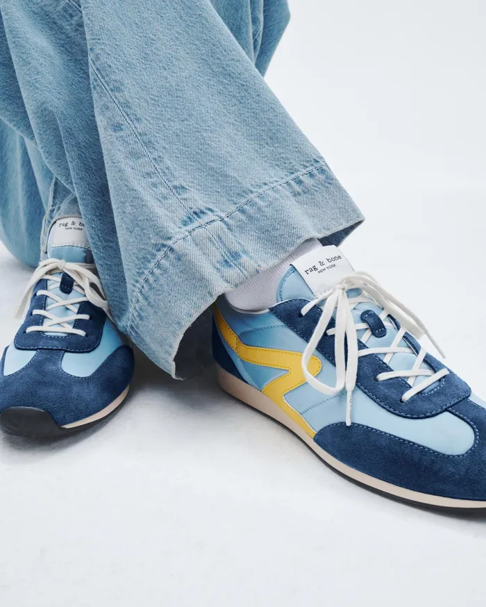 Women Rag and Bone Sneakers Retro Runner Slim Denim Blue Women Rag and Bone Sneakers Retro Runner Slim Denim Blue