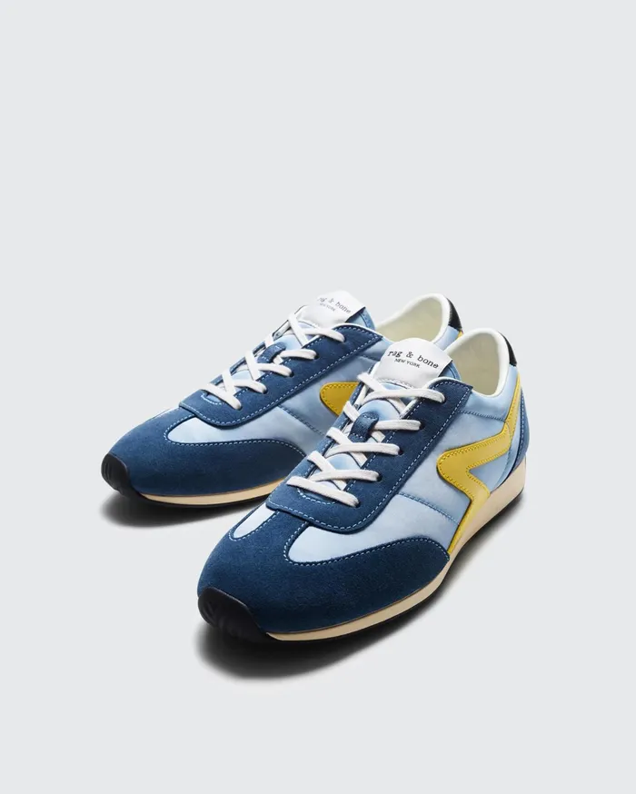 Women Rag and Bone Sneakers Retro Runner Slim Denim Blue Women Rag and Bone Sneakers Retro Runner Slim Denim Blue