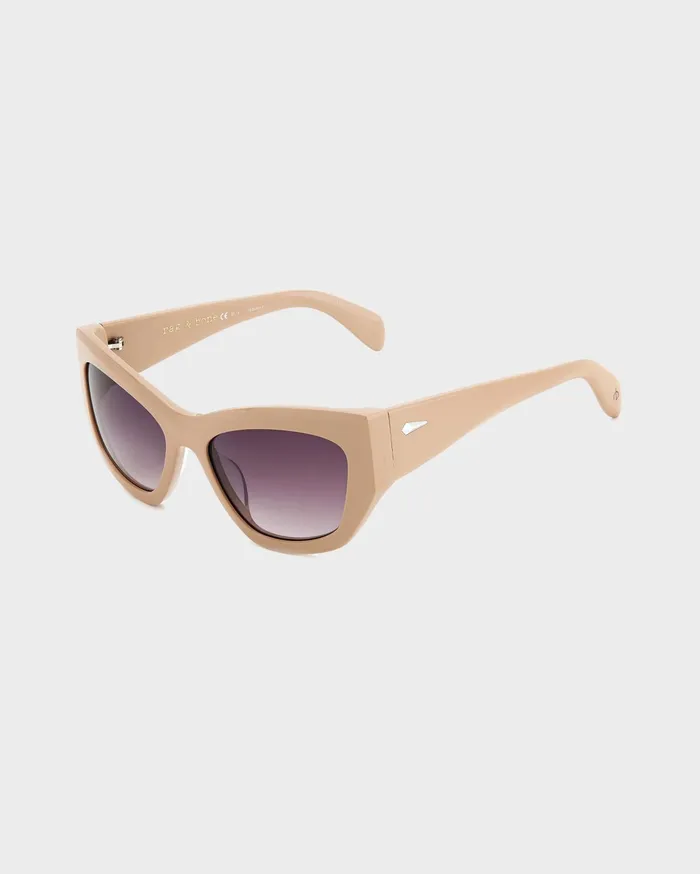 Women Rag and Bone Sunglasses Beige Gwyn Cat Eye Sunglasses Rag and Bone Beige Gwyn Cat Eye Sunglasses