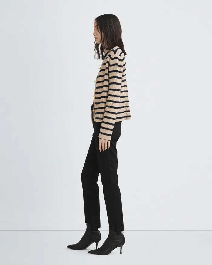 Women Rag and Bone Sweaters Nancy Wool Cardigan Oatmeal Women Rag and Bone Sweaters Nancy Wool Cardigan Oatmeal