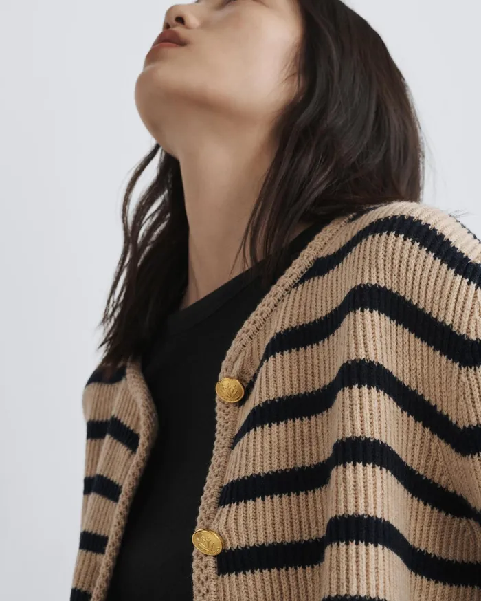 Women Rag and Bone Sweaters Nancy Wool Cardigan Oatmeal Women Rag and Bone Sweaters Nancy Wool Cardigan Oatmeal