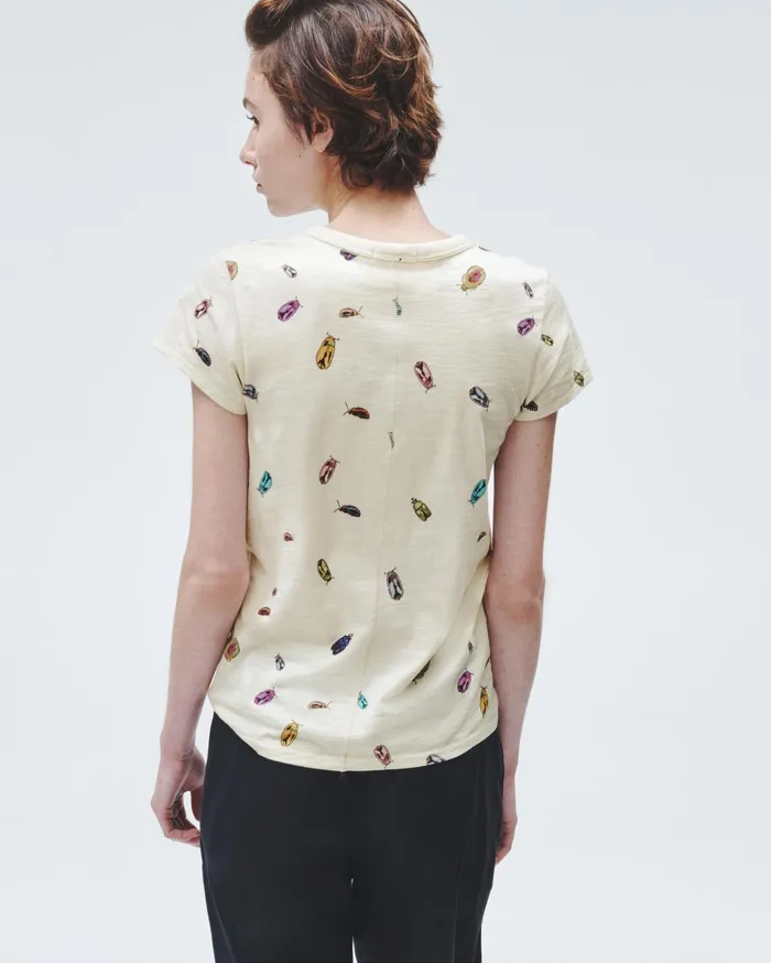 Women Rag and Bone TShirts Beetle Tee Beige Women Rag and Bone TShirts Beetle Tee Beige