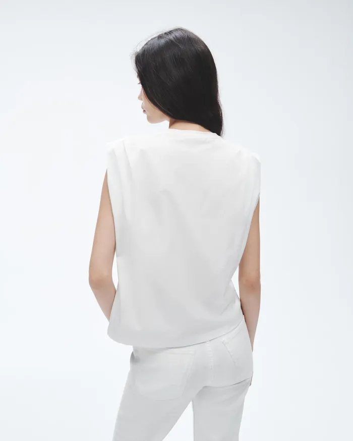 Women Rag and Bone TShirts Mica Tank White Women Rag and Bone TShirts Mica Tank White
