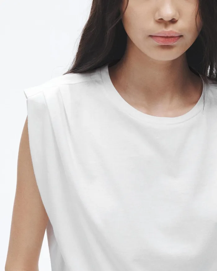 Women Rag and Bone TShirts Mica Tank White Women Rag and Bone TShirts Mica Tank White