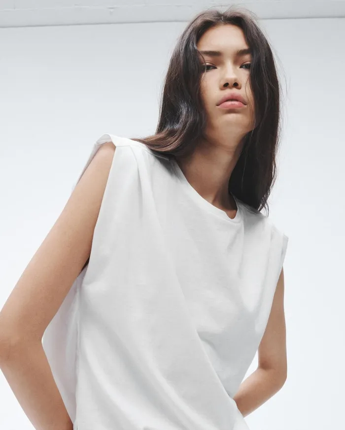 Women Rag and Bone TShirts Mica Tank White Women Rag and Bone TShirts Mica Tank White