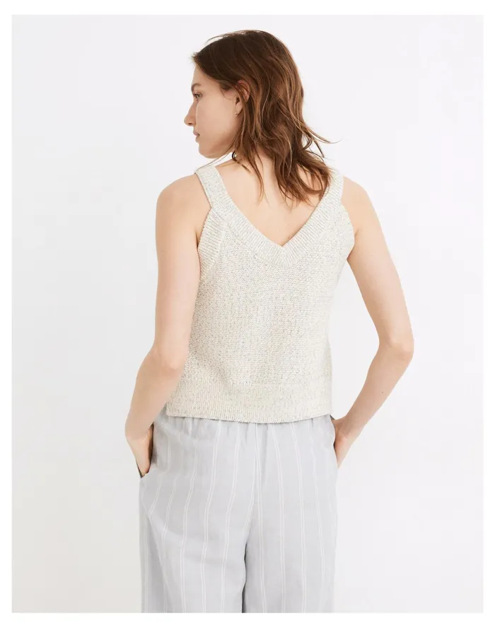 Women Rainbow Marled Wakefield Button Front Sweater Tank Marled Beach Madewell Sweaters Women Rainbow Marled Wakefield Button Front Sweater Tank Marled Beach Madewell Sweaters