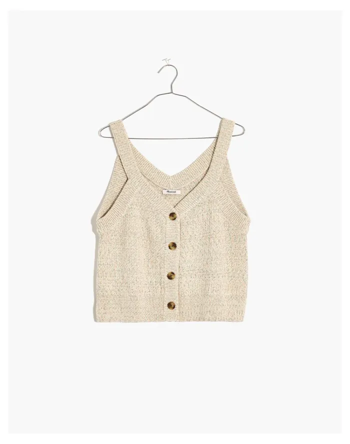 Women Rainbow Marled Wakefield Button Front Sweater Tank Marled Beach Madewell Sweaters Women Rainbow Marled Wakefield Button Front Sweater Tank Marled Beach Madewell Sweaters