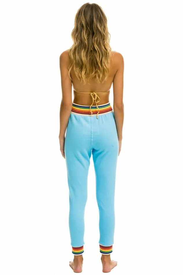 Women RAINBOW RIB POCKET SWEATPANTS 8211 SKY Aviator Nation Sweatpants Women RAINBOW RIB POCKET SWEATPANTS 8211 SKY Aviator Nation Sweatpants