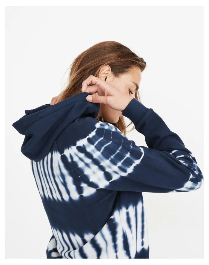 Women Resourced Cotton Retro Hoodie Sweatshirt Bengali Indigo Madewell Sweatshirts and Sweatpants Women Resourced Cotton Retro Hoodie Sweatshirt Bengali Indigo Madewell Sweatshirts and Sweatpants