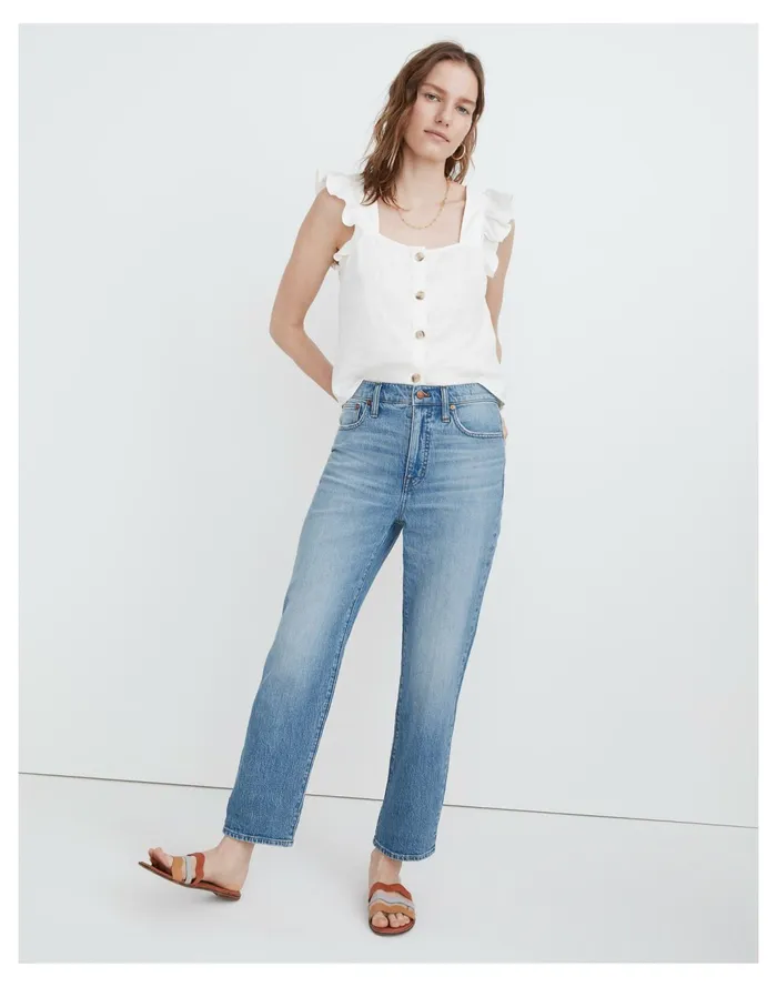 Women Relaxed Jeans In Springtide Wash Springtide Wash Madewell Jeans