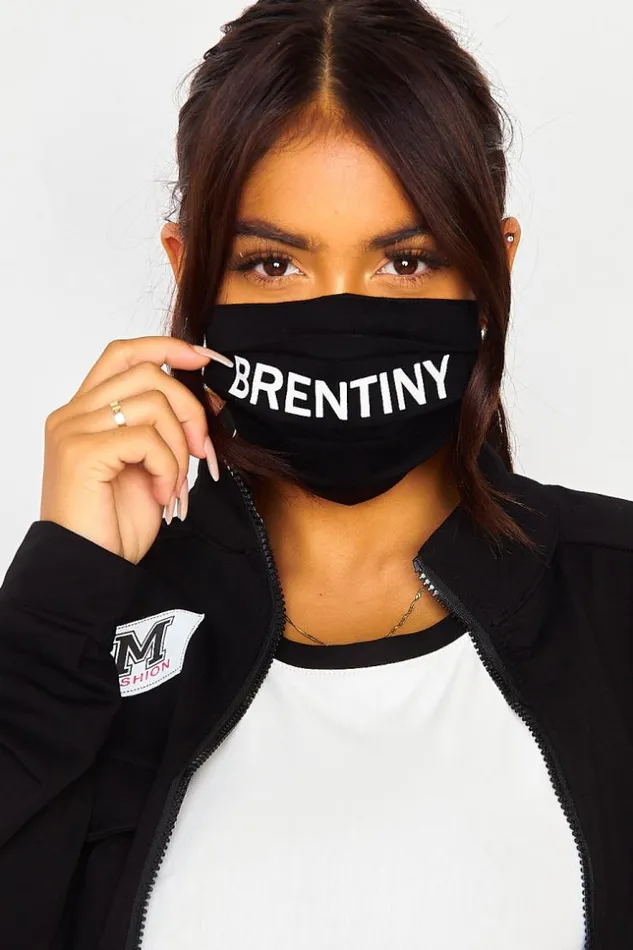 Women Reusable Brentiny Black Mask Black Brentiny Paris Capsule Collection