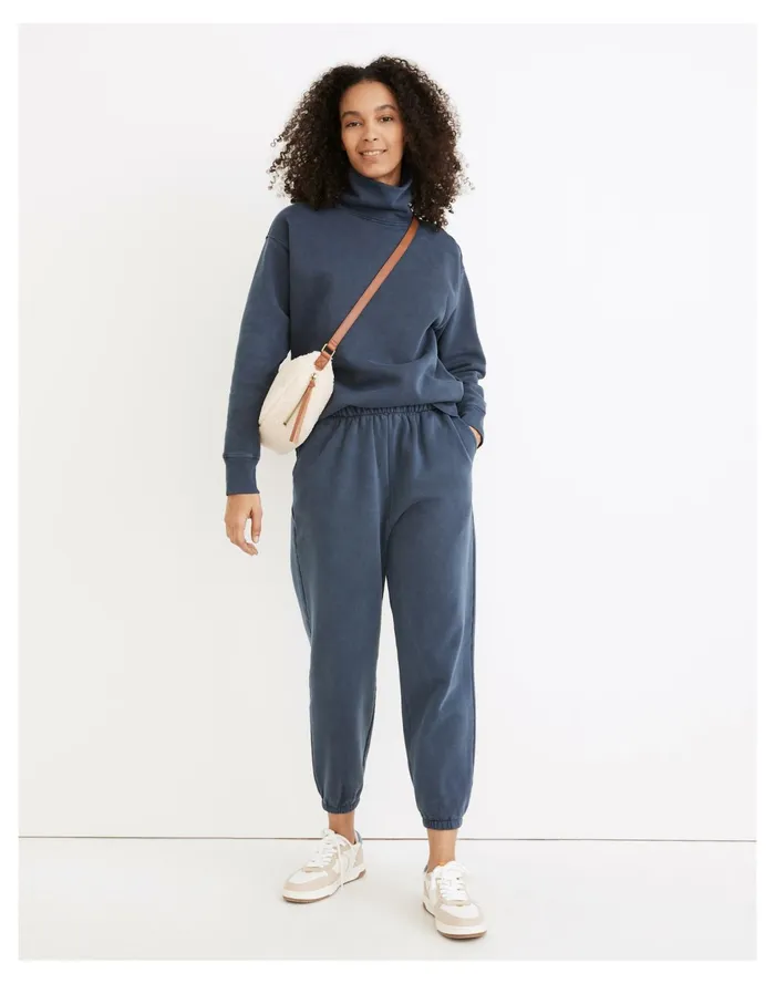 Women Rivet and Thread Garment Dyed High Rise Slim Sweatpants Dark Baltic Madewell Sweatshirts and Sweatpants Women Rivet and Thread Garment Dyed High Rise Slim Sweatpants Dark Baltic Madewell Sweatshirts and Sweatpants