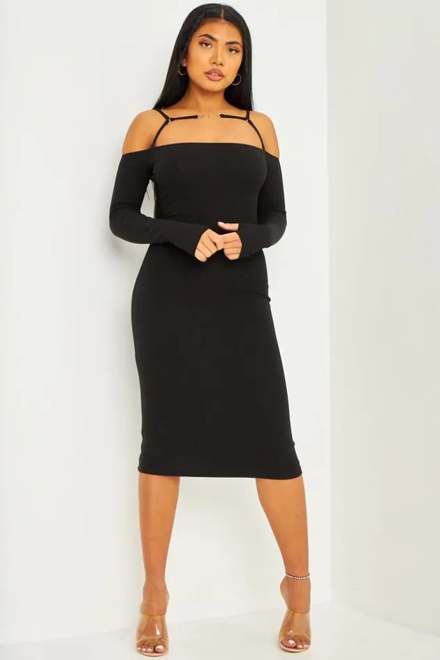 Women Robe MiLongue Noire Manches Longues Avec Dtail Bijou 034Brentiny034 Brentiny Paris Ceremonial Outfits Women Robe MiLongue Noire Manches Longues Avec Dtail Bijou 034Brentiny034 Brentiny Paris Ceremonial Outfits
