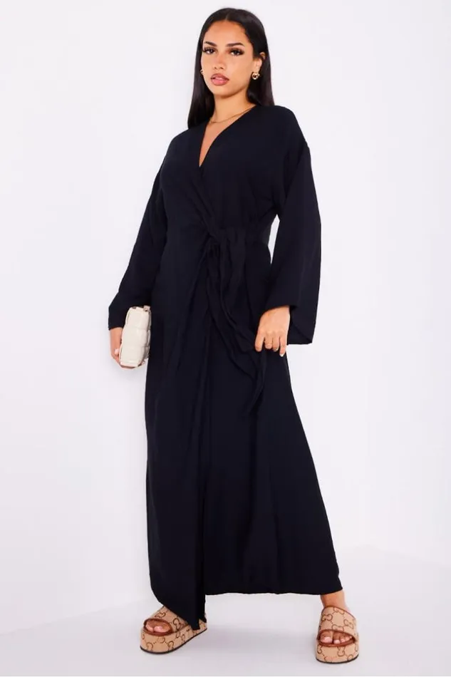 Women Robe Noire Empicement Superpos Nou Black Brentiny Paris Short Dresses