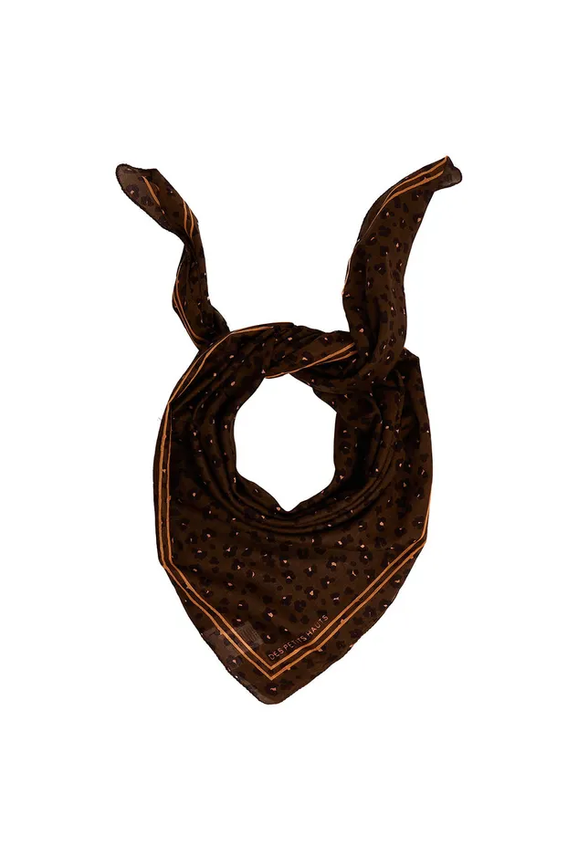 Women Scarf Nuchat Leo Kaki Foulard Coton Multicolore Des Petits Hauts Scarves