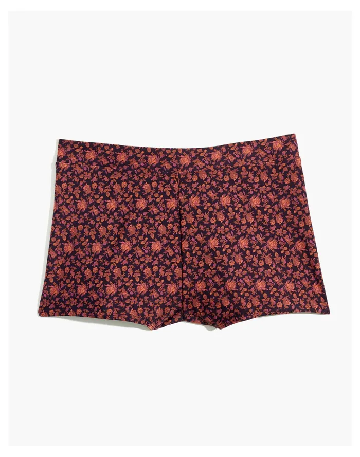 Women Second Wave Bikini Shorts Bottom In Orchard Floral Warm Violet Madewell Swim Women Second Wave Bikini Shorts Bottom In Orchard Floral Warm Violet Madewell Swim