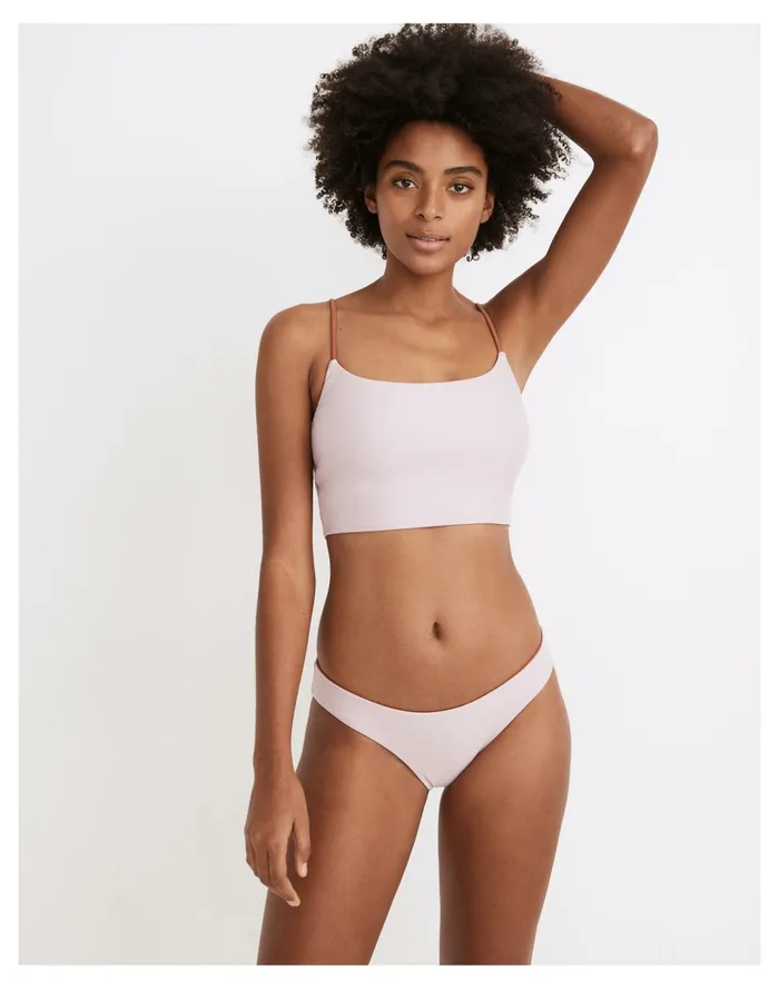Women Second Wave Reversible Classic Bikini Bottom Classic Lilac Madewell Swim