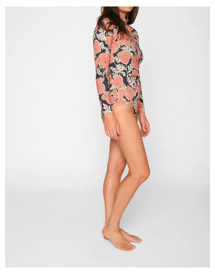 Women Seea Julie Long Sleeve One Piece Surf Suit Pink Multi Madewell Swim Women Seea Julie Long Sleeve One Piece Surf Suit Pink Multi Madewell Swim