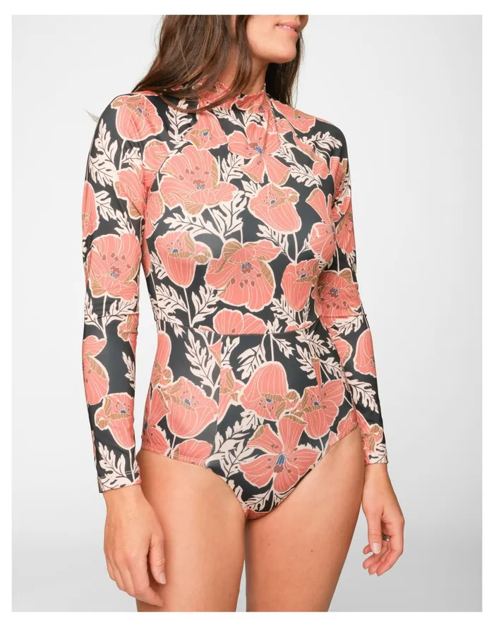 Women Seea Julie Long Sleeve One Piece Surf Suit Pink Multi Madewell Swim Women Seea Julie Long Sleeve One Piece Surf Suit Pink Multi Madewell Swim