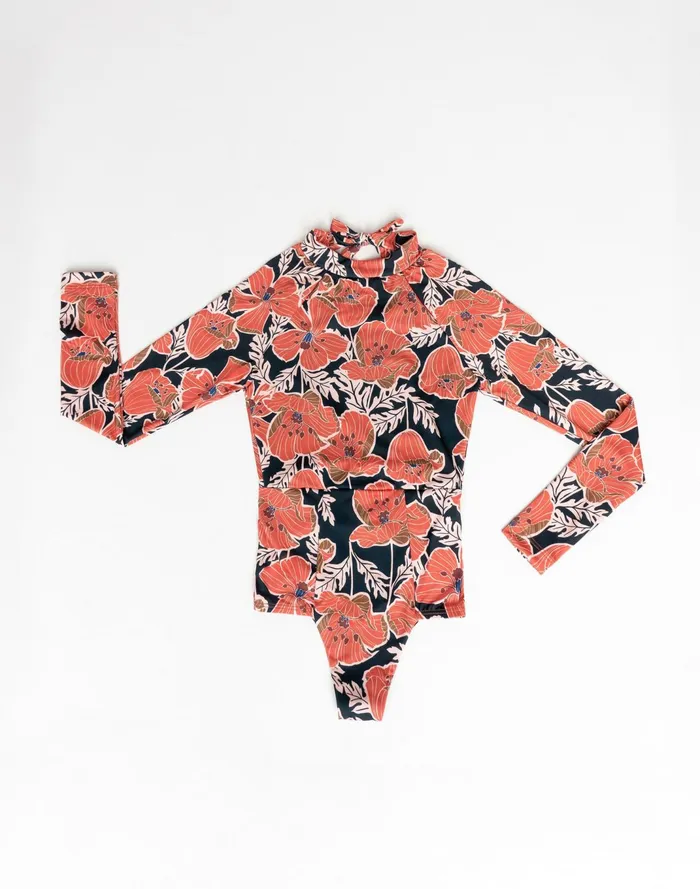 Women Seea Julie Long Sleeve One Piece Surf Suit Pink Multi Madewell Swim Women Seea Julie Long Sleeve One Piece Surf Suit Pink Multi Madewell Swim