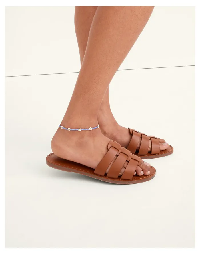 Women Seed Bead Daisy Anklet Juniper Madewell Bracelets Women Seed Bead Daisy Anklet Juniper Madewell Bracelets