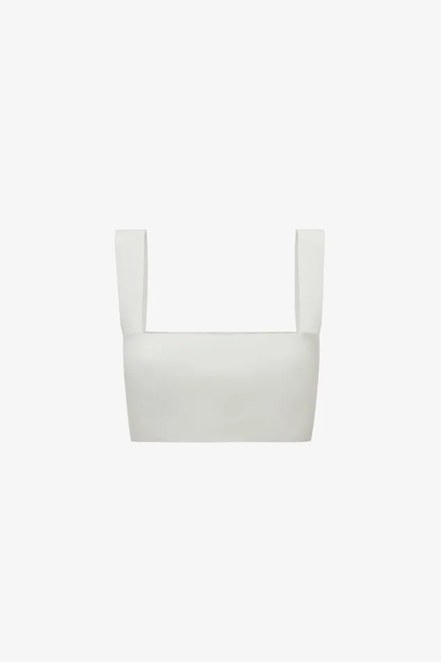Women Shirts and Tops Victoria Beckham VB Body Strap Bandeau Top In White