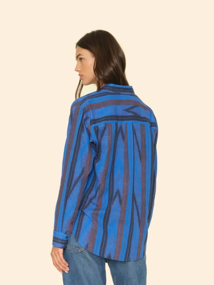 Women Shirts Xirena Electric Blue Beau Shirt
