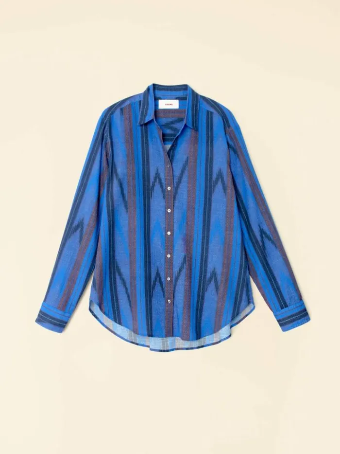 Women Shirts Xirena Electric Blue Beau Shirt