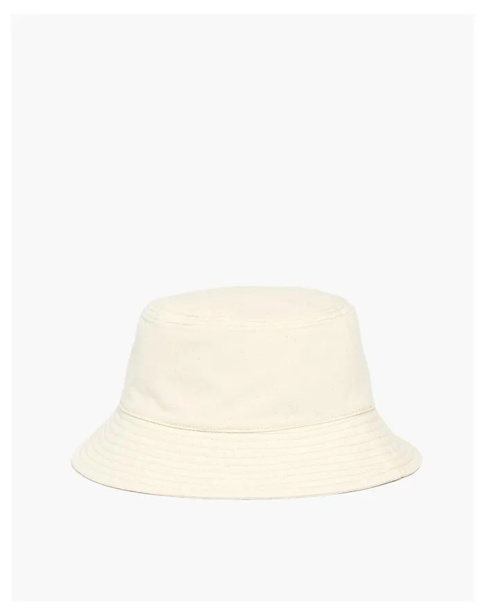 Women Short Brimmed Bucket Hat Vintage Parchment Multi Madewell Hats