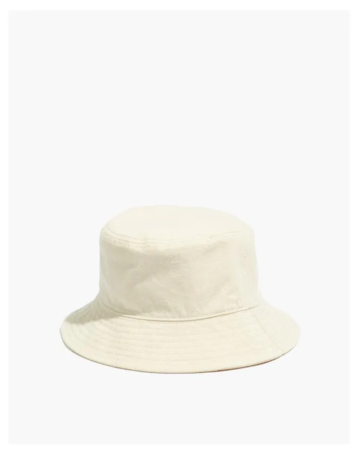 Women Short Brimmed Bucket Hat Vintage Parchment Multi Madewell Hats Women Short Brimmed Bucket Hat Vintage Parchment Multi Madewell Hats