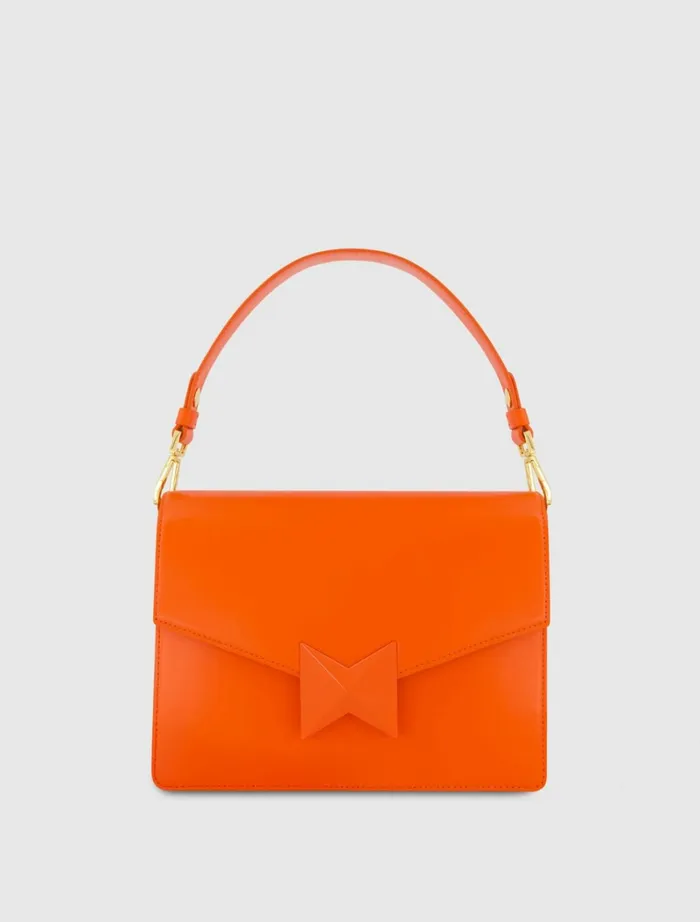 Women Shoulder Bags Mac Duggal Classic Sunset Leather Medium Shoulder Bag With Detachable Strap Sunset