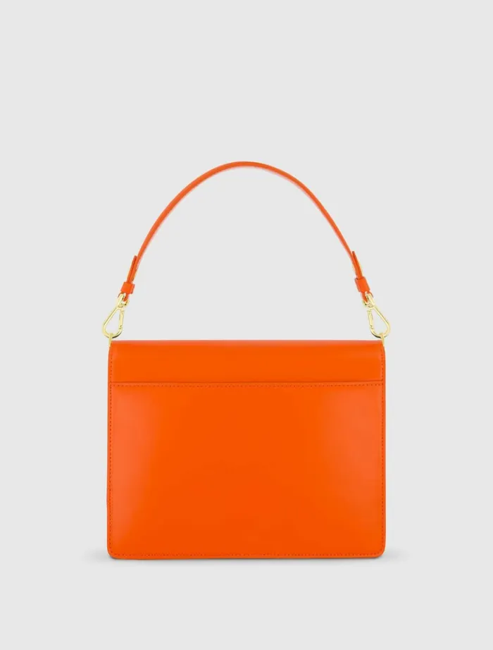 Women Shoulder Bags Mac Duggal Classic Sunset Leather Medium Shoulder Bag With Detachable Strap Sunset